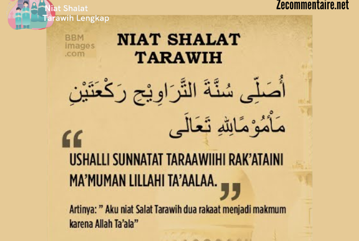 Niat Sholat Tarawih