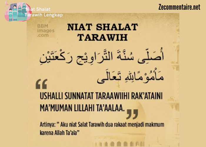 Niat Sholat Tarawih