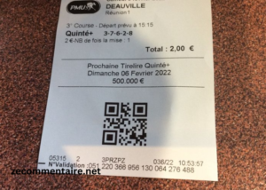 Arrivée Et Gain Du Jour